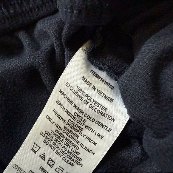 Nautica Micro Fleece Pajama Pants Men’s Medium Navy Blue Comfy - Picture 7 of 10